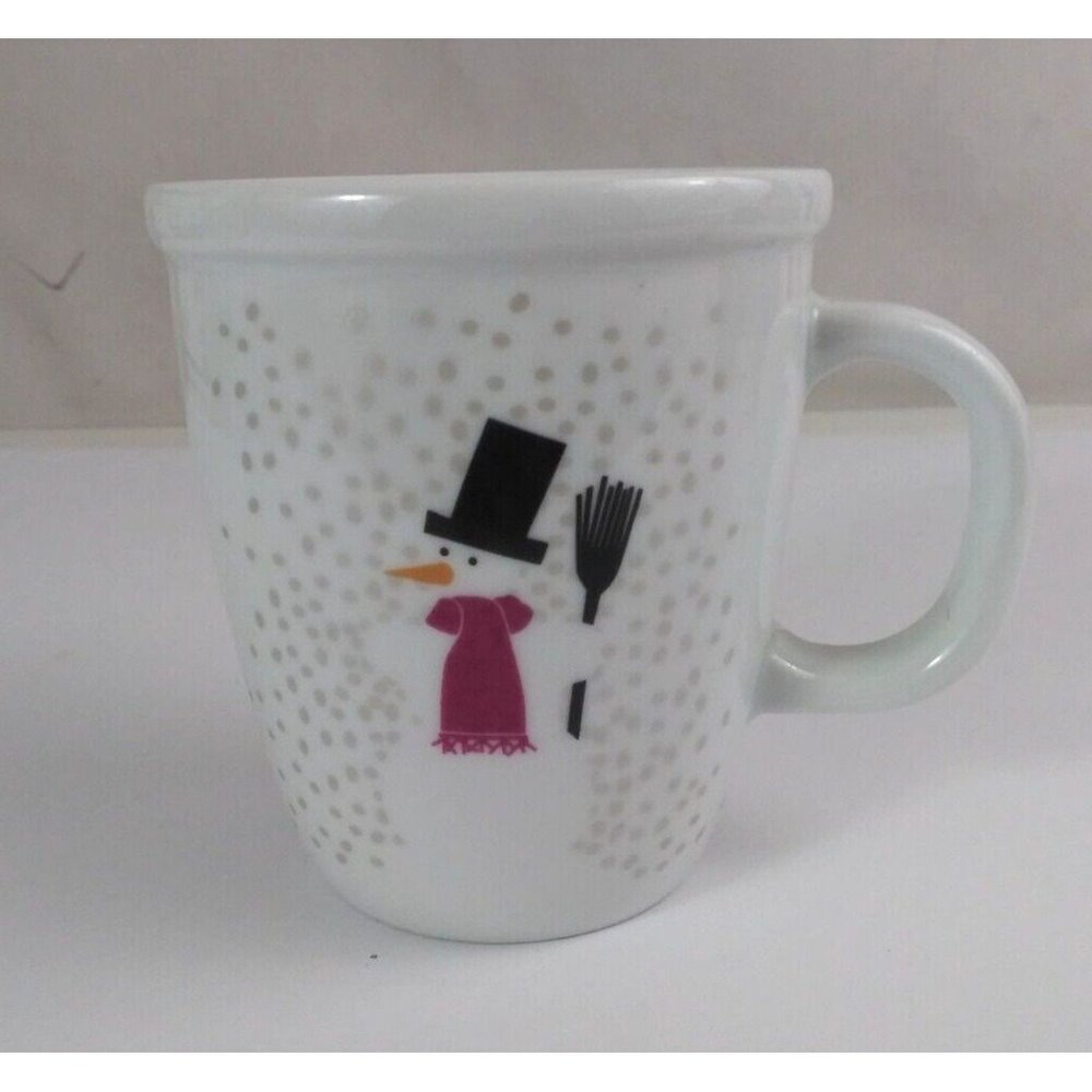 Bodum Christmas Winter Snowman In The Snow 4.25" Coffee Cup